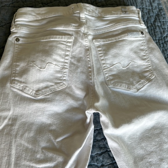 7 for all mankind white skinny jeans - Picture 3 of 7